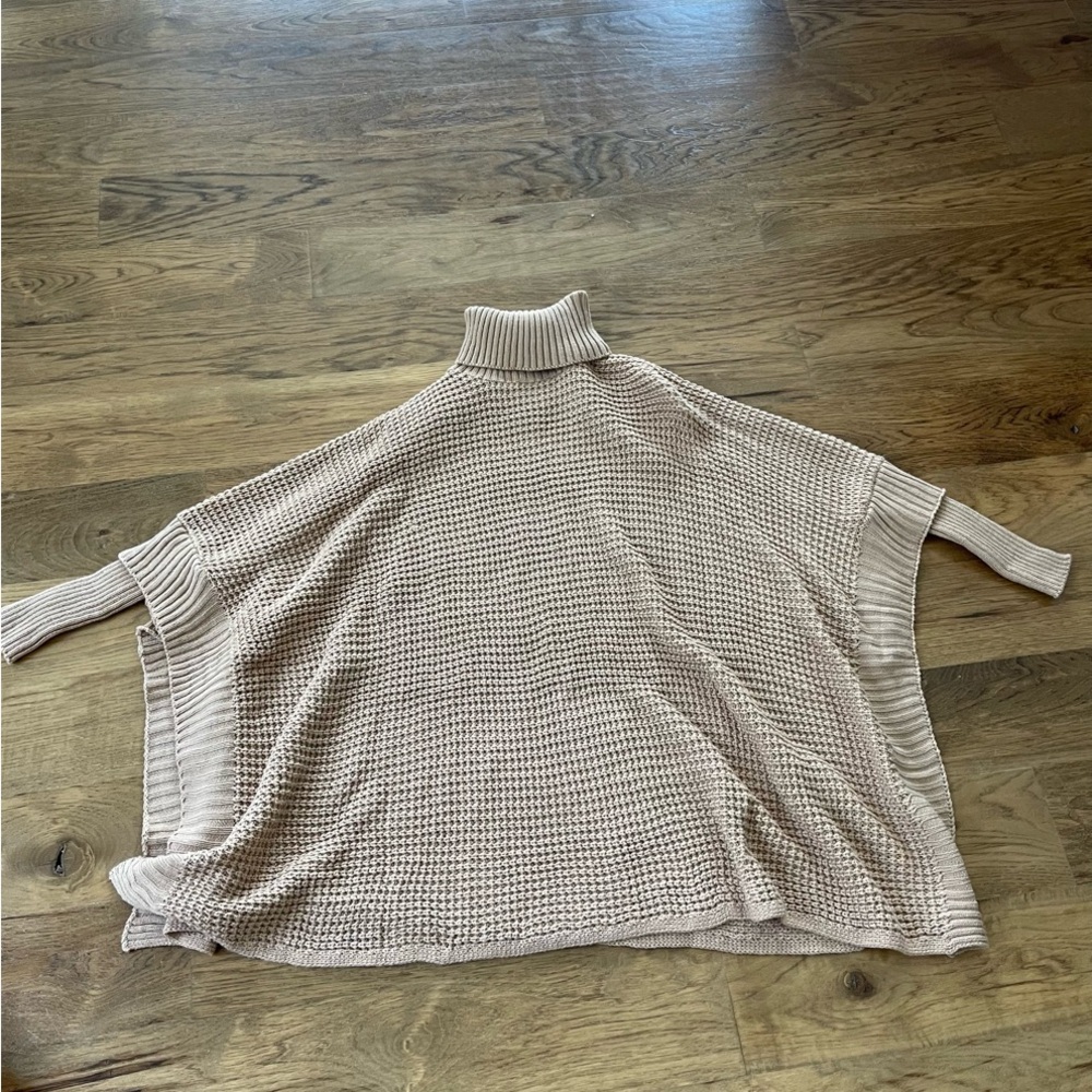 NWOT OYOANGLE Women’s High Turtleneck Long Sleeve Split Hem Knit Top - Picture 2 of 2